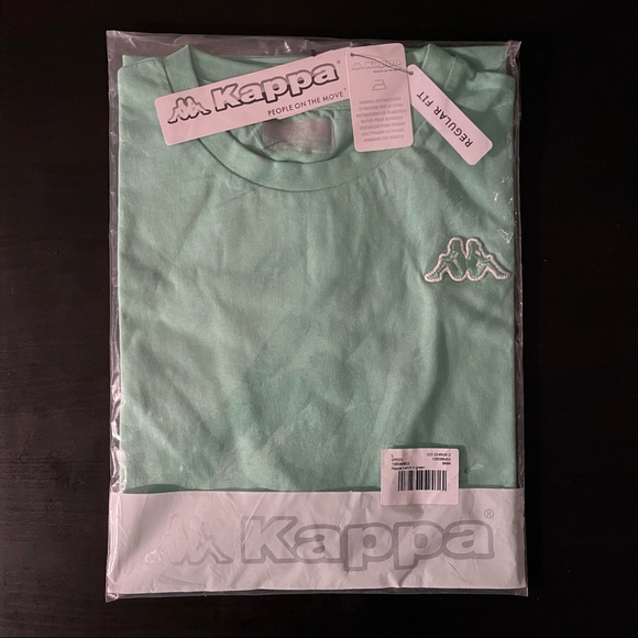 Kappa Tee T-Shirt in Seafoam/Mint Green - Picture 2 of 5